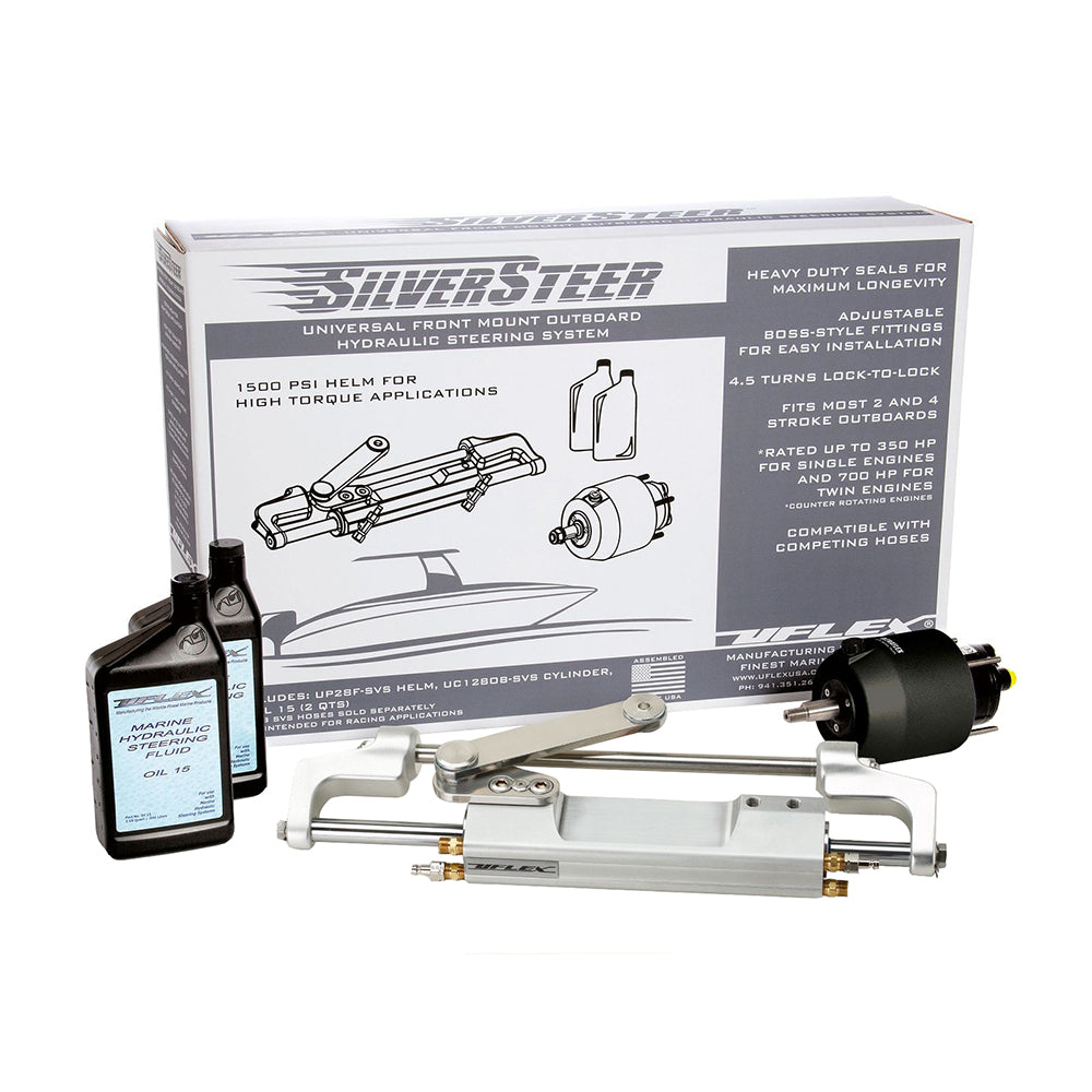 Uflex SilverSteer Universal Front Mount Outboard Hydraulic Tilt Steering System - 1500PSI V2 [SILVERSTEER 2TB]