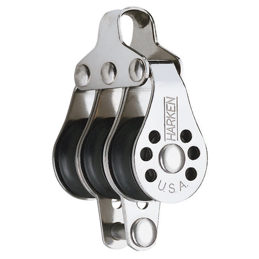 Harken 22mm Triple Micro Block w/Becket- Fishing [229F]