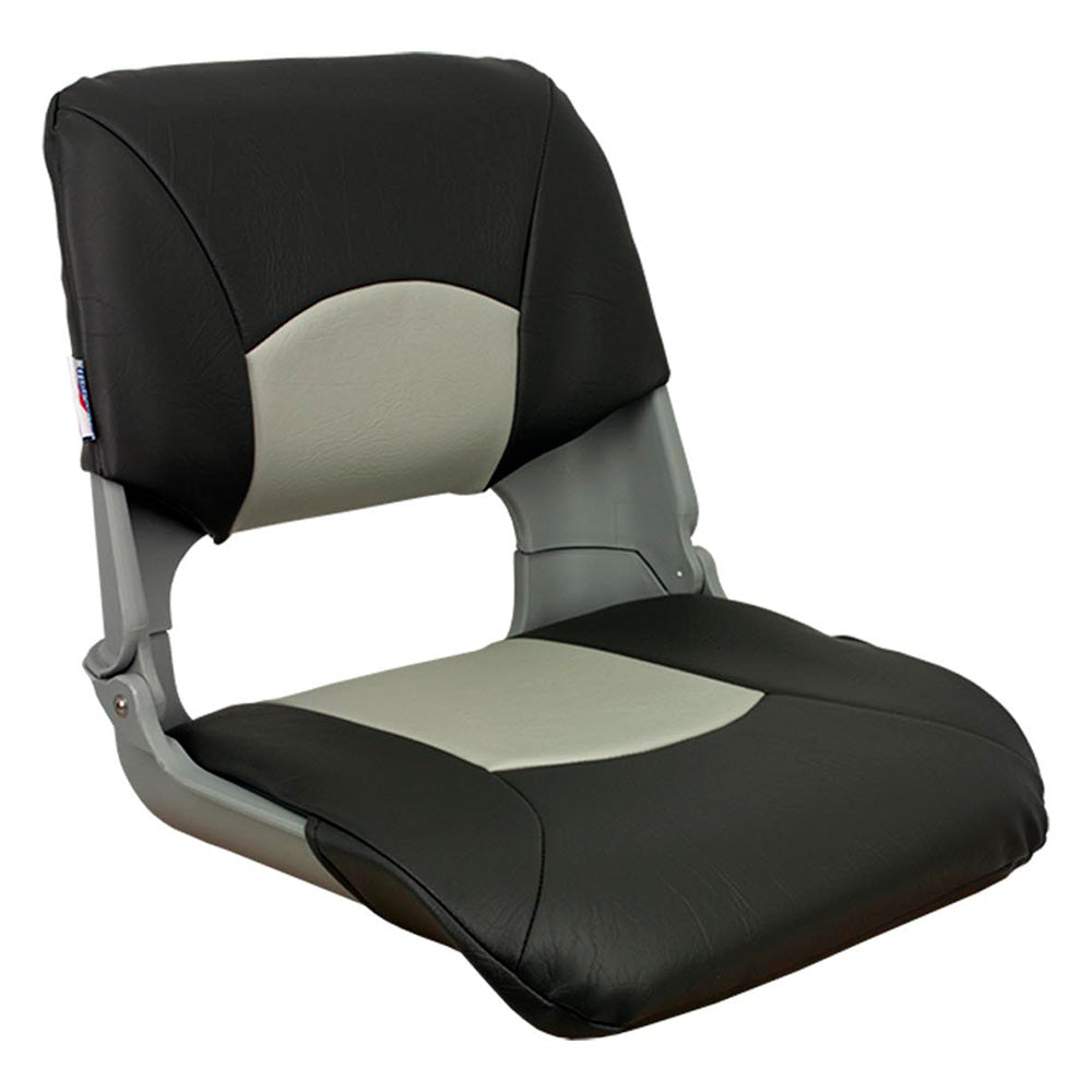 Springfield Skipper Standard Fold Down Seat - Black/Charcoal [1061017-BLK]